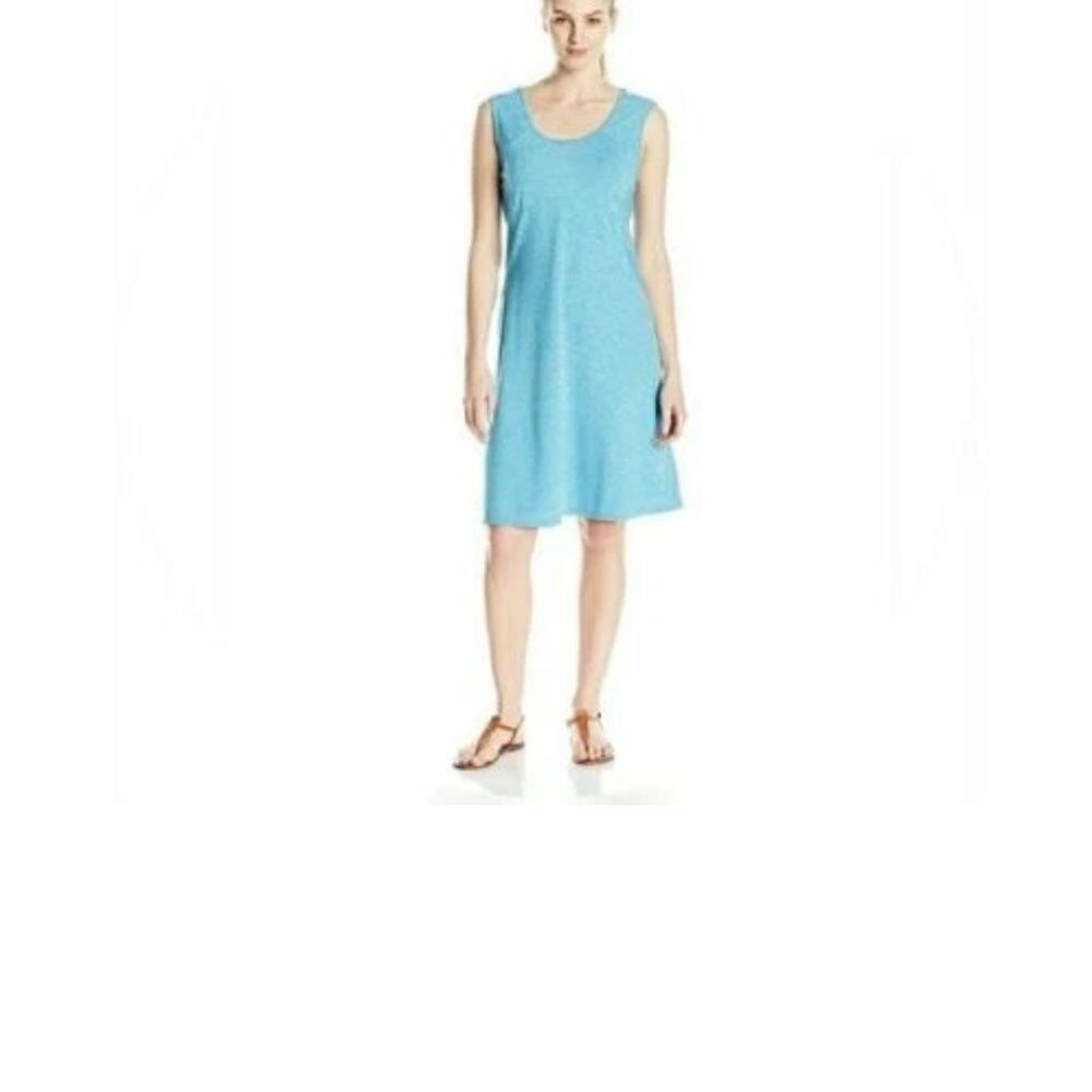 Prana Calico Dress Size XL Calico Blue Cutout Sleeveless New